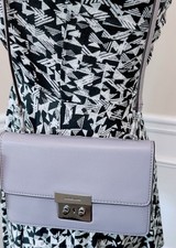 Michael Kors Leather Small Sloan Gusset Lilac Crossbody Bag