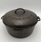 Vintage Wagner Ware Cast Iron Drip Drop Roaster No. 10 1270  w/ Trivet RARE