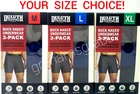 DULUTH MENS BUCK NAKED PERFORMANCE BOXER BRIEFS 3-PACK MOISTURE WICKING STRETCH