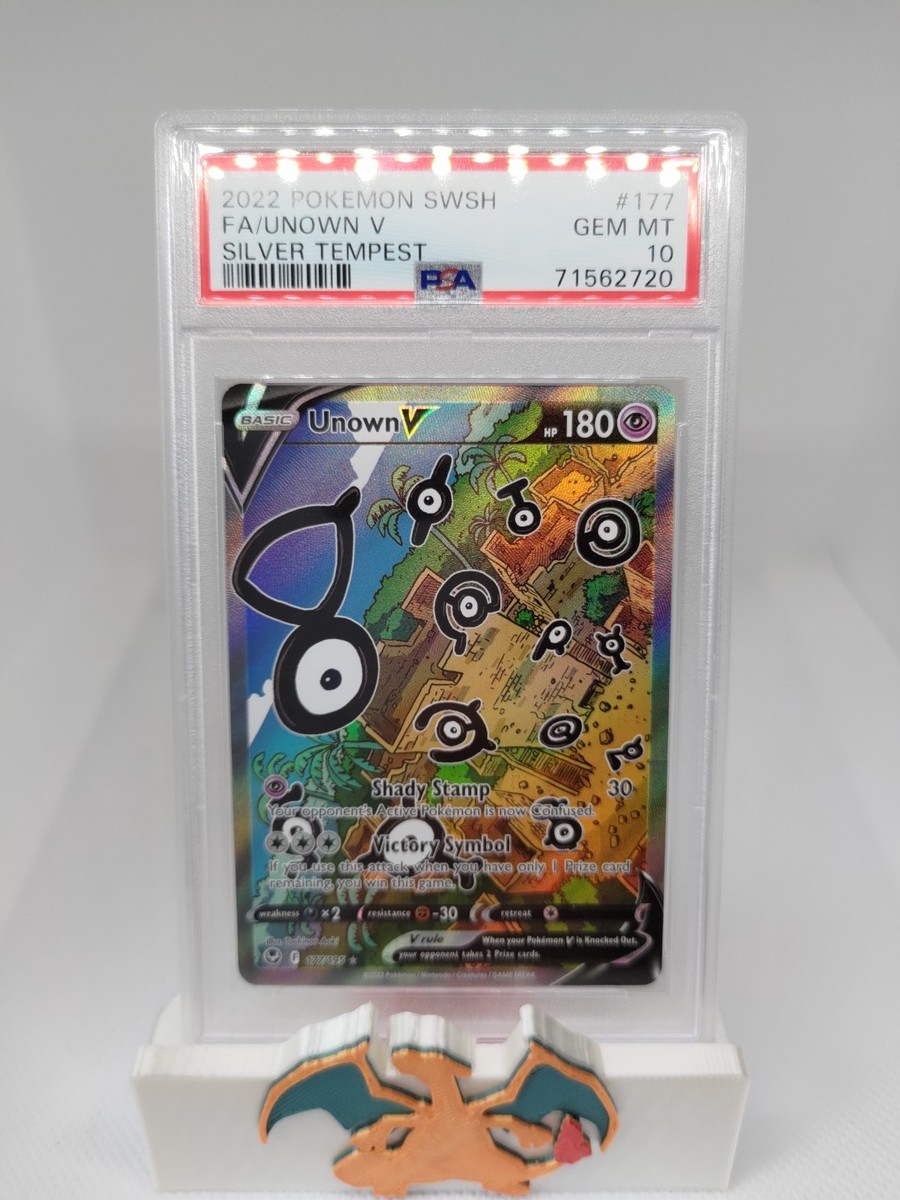 PSA 10 Unown V (Alternate Full Art) 177/195 - Silver Tempest | eBay