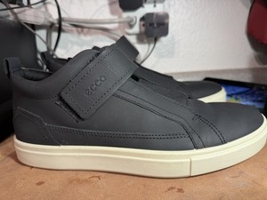 Ecco Eden Modern Monk Strap Black Leather Sneakers Men's EU 42 US 9 Slip On