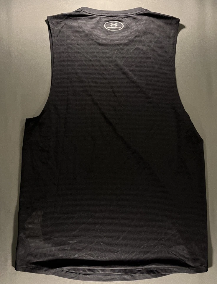 Camisa de compresión Under Armour HeatGear para hombre, sin mangas, camiseta sin mangas Foto 2 de 4