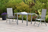 Mx GartenmöBel Amalfi Set 3Tlg. Alu BalkonmöBel TerrassenmöBel Gartengarnitur