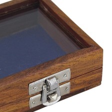 Sucute Scatola da tè in legno, 9 scomparti, organizer per gioielli, scatola in legno, zucchero, 15 x 15 x 5 cm