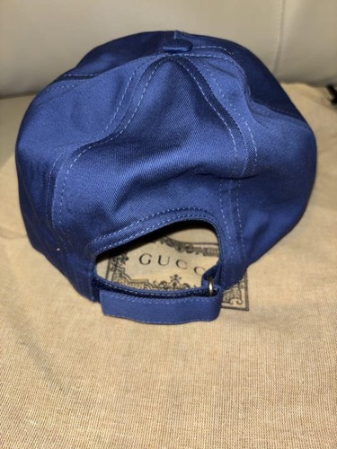 Cappello berretto baseball Gucci - blu × giallo - taglia M - Foto 2 di 6