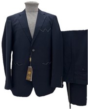 ABITO UOMO SARTORIALE MADE IN ITALY BLU FRESCO LANA 46 48 50 52 54 56 58 60