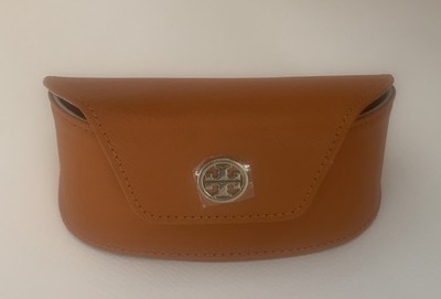 TORY BURCH Sunglasses Eyeglasses Gold Logo Orange Foldover Magnetic Case