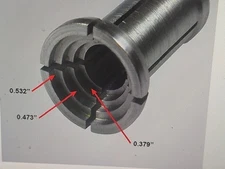 FORSTER ORIGINAL & POWER CASE TRIMMER COLLET #1, Item 22