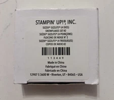 STAMPIN' UP! SIZZIX SIZZLITS *Snowflakes* SET #2 (4 DIES)