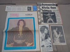 Elvis Presley October 8 1974 Concert Ticket Stub San Antonio Newspaper Clippings