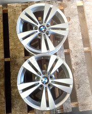 2007-2013 Bmw Wheels Rims 17x8 Alloy Double 5 Spoke Oem Pair