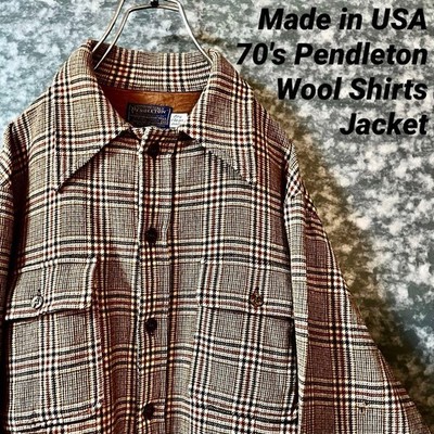 Pendleton Oni Vintage Wool Shirt Jacket Old Clothes Men Rare Vintage Model Limit