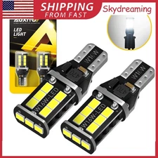 2x 921 912 T15 168 1700LM LED Back up Reverse Light 6000k Lamps Fit For Ford A