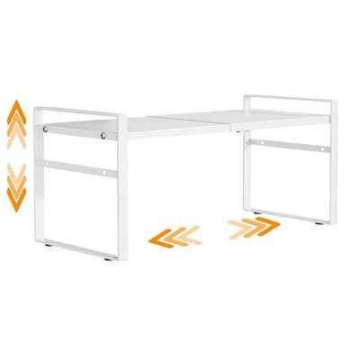 Expandable Cabinet Shelf Organizer Riser for Kitchen Pantry Cupboard Under Si...