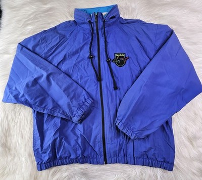 VTG REEBOK Greg Norman Collection Full Zip Jacket Windbreaker Shark Logo Mens (L
