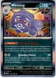 Weezing 110/165 Holo Rare Scarlet & Violet 151