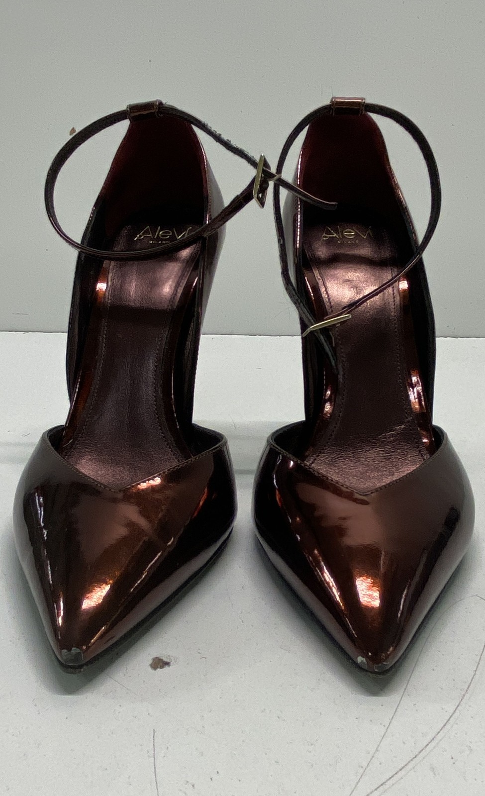 Alevi Milano Brown Solid Pointed Toe Stiletto Hee… - image 2