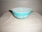 Vintage 1957 PYREX "Amish Butterprint Cinderella Mixing Bowl" Turquoise (1.5Qt.)