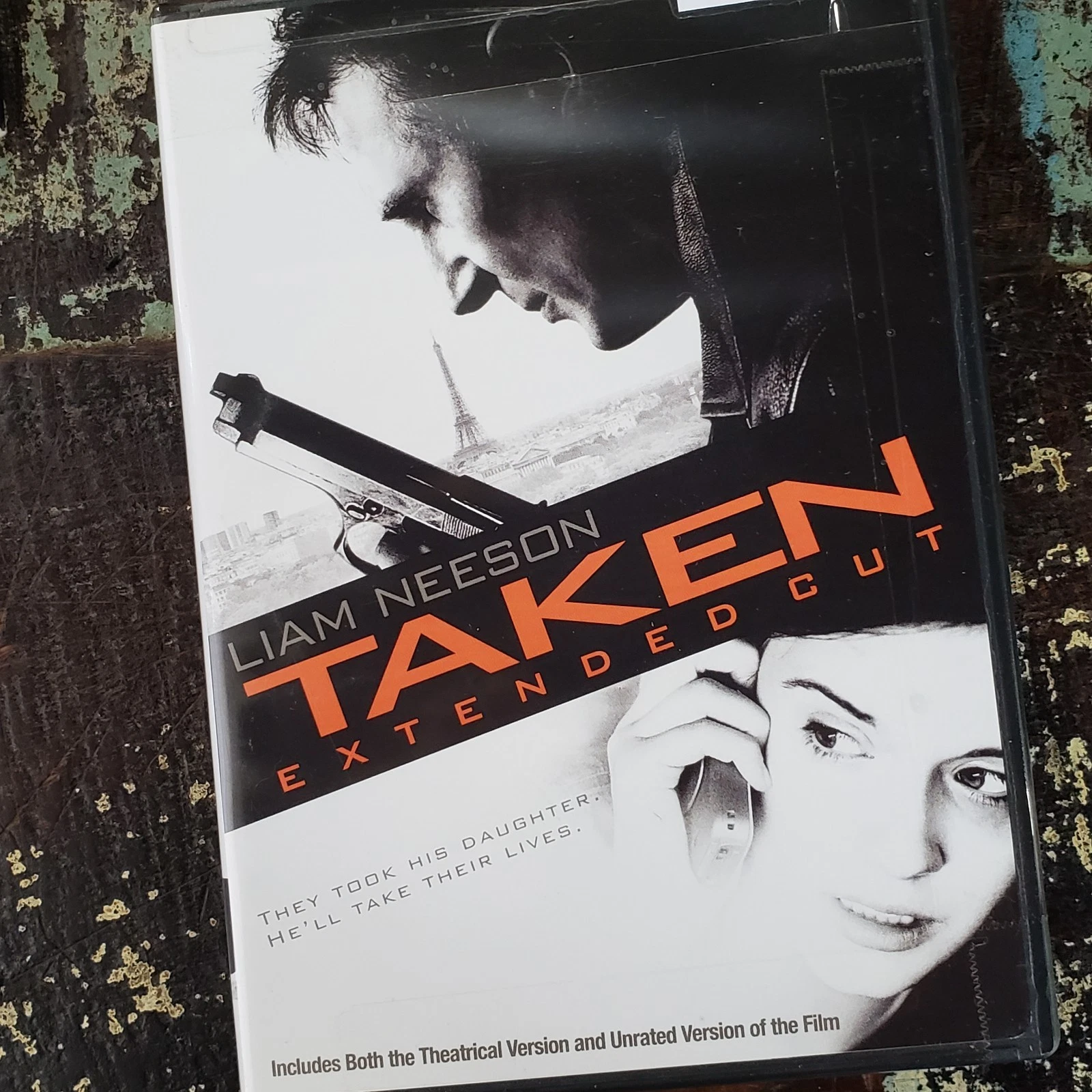 TAKEN Extended Cut DVD Liam Neeson Excellent Action Adventure Movie