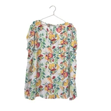 Lc lauren Conrad fruit gathered sleeve blouse size 4X