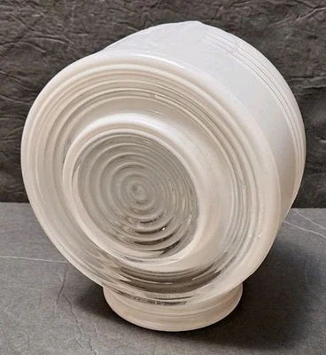 Vintage NOS Art Deco Bathroom Wall Sconce Light Fixture Shade Globe