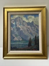 MATTHEW REYNOLDS PAINTING CALIFORNIA IMPRESSIONIST LANDSCAPE Mountain View Oil
