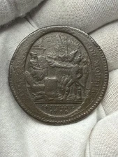 France 5 Sols 1792 Monneron Freres Paris Soldiers Pledging Allegiance J196