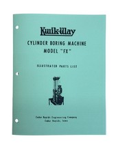 Kwik Way Model Fx Portable Boring Bar Manual