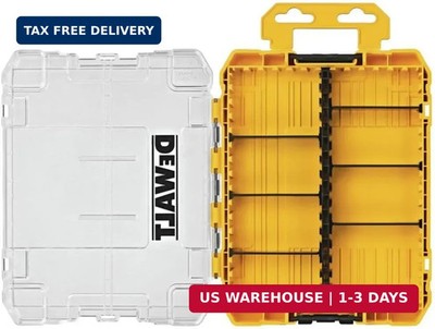 Tool Box, Medium 8-Compartments Small Parts Organizer, Portable Tough Case Screw