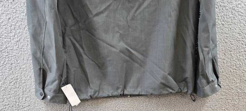 Robert Graham Lightweight Textured Poly Utility Jacket Men's L Gray Full Zip image 18