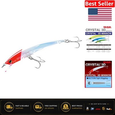 Crystal 3D Minnow Lure 4-3/8 Inch - Life-like Action, Attracts Fish Effortlessly