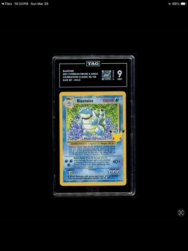 TAG 9 Mint Blastoise 2021 Celebrations: Classic Collection 2/102   Pokemon TCG