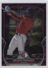2023 Bowman Draft Chrome Fuchsia Lunar Refractor /199 Welbyn Francisca 0w27