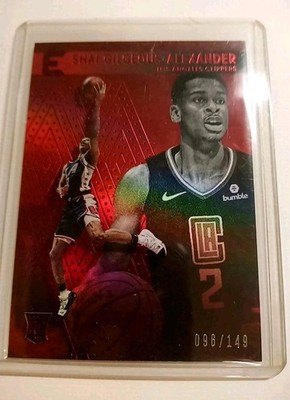 MINT RED RC /149 SSP Shai Gilgeous-Alexander Essentials ROOKIE Embossed MVP OKC