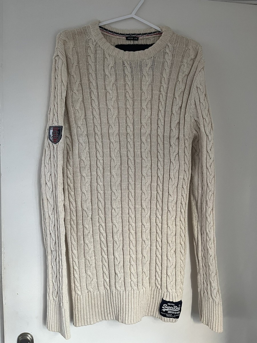Superdry Mens Jacob Lite Chunky Knit Jumper Size Small