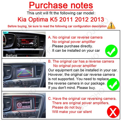 4+64GB Android 13 Carplay Car Radio Stereo For Kia Optima K5 2011-2013 GPS Navi - Picture 3 of 21