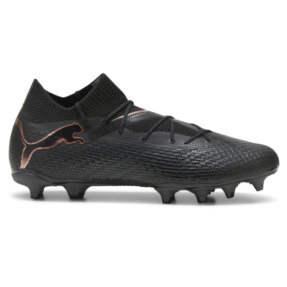 Фирменные футбольные бутсы Puma Future 7 Pro Firm Ground, мужские черные кроссовки