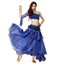 Chiffon Dancing Costume Belly Dance Spiral Long 3 Layers Skirt Top Belt