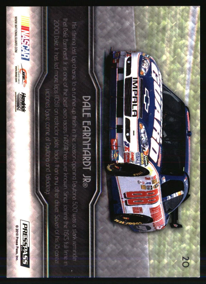 Dale Earnhardt Jr. 2010 Press Pass Showcase #20 /499  Racing Card - Image 2 of 2