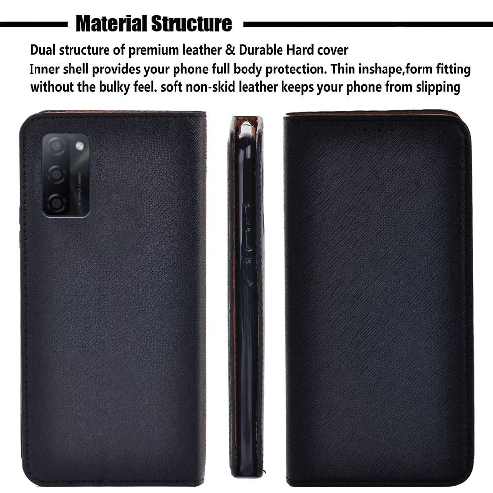 PU Leather Phone Cover Case For OPPO A9 2020/A74 5G/A93 5G/A57/A77/Find - Picture 2 of 14