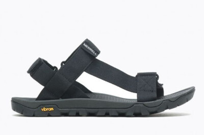 New MERRELL Men's Sz 12 Vibram Sandal Black Breakwater Strap Hiking Sport