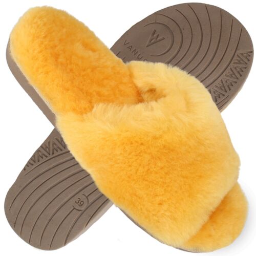 VANUBA ANOA Damen Leder Winter HausSchuhe 100% Schaffell 36-42 - Bild 10 von 55