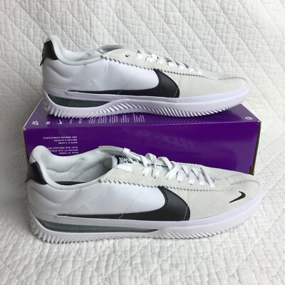 Nike SB BRSB Skateboarding Shoes Men's SZ 11 White/Black DH9227