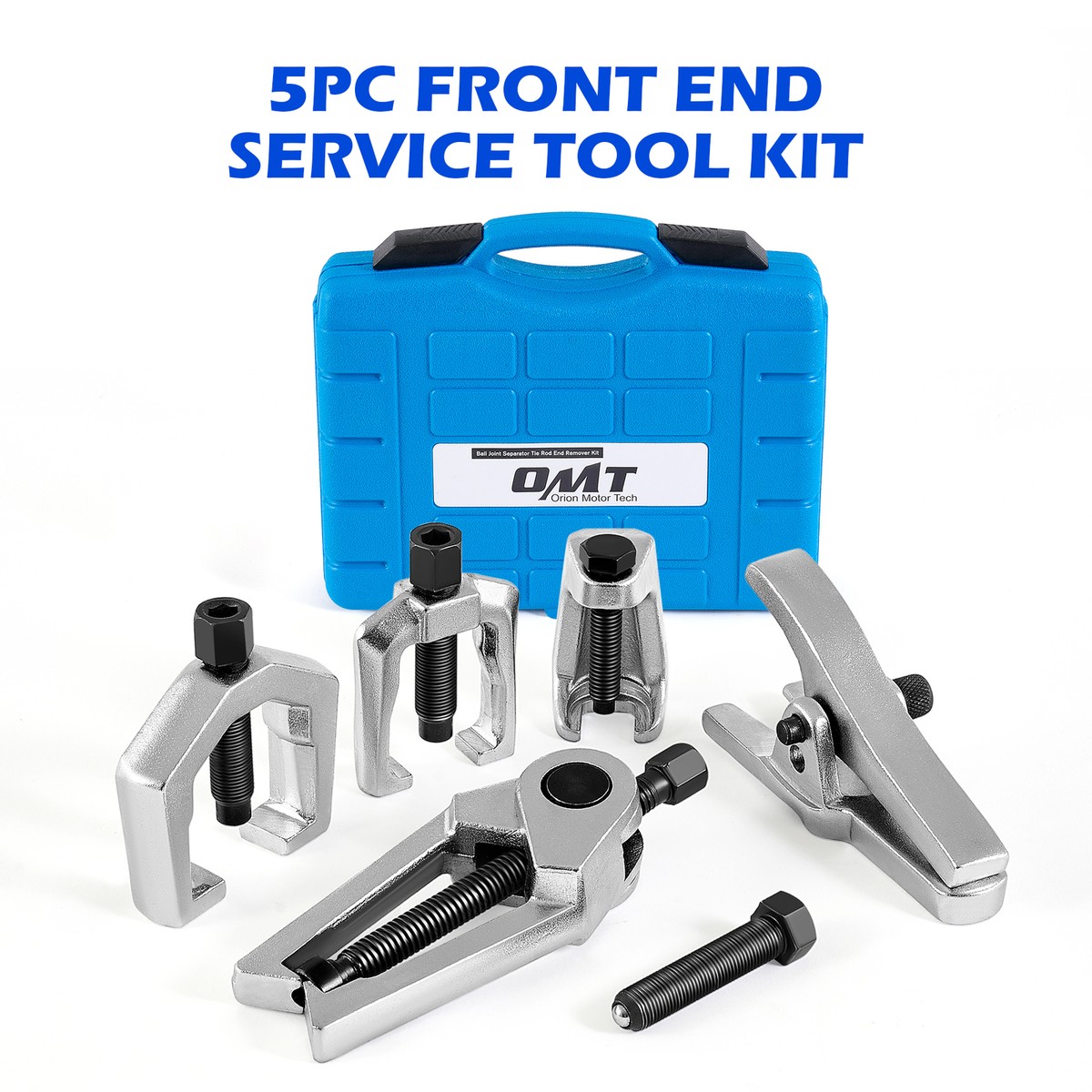 OMT 5-in-1 Ball Joint Pitman Arm Puller Tie Rod End Tool Set Front