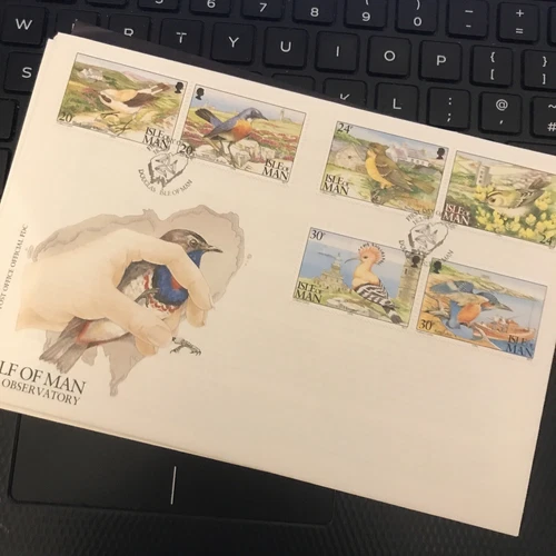 ISLE OF MAN Stamps First Day Cover 1994 CALF OF MAN BIRD OBSERVATORY UNADDRESSED