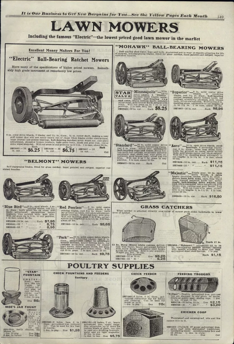 Mower shop belmont sale