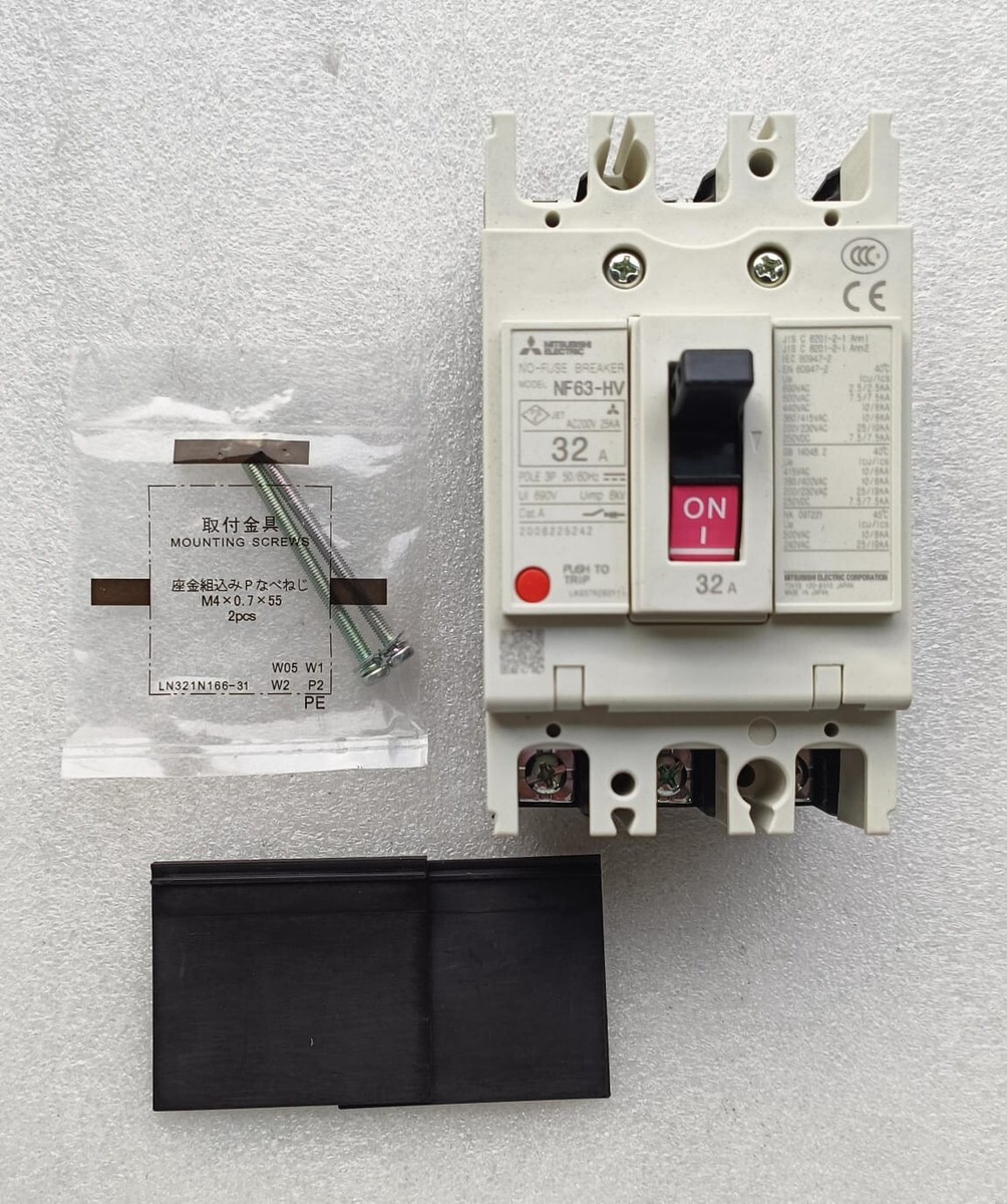MITSUBISHI ELECTRIC NO-FUSE BREAKER NF63-HV 3P 32A | eBay
