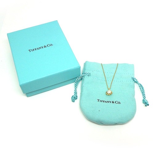 Tiffany & Co. Necklace Olive Leaf 74627234 Paloma Picasso Pearl 750 Yellow Gold - 第 7/7 張圖片