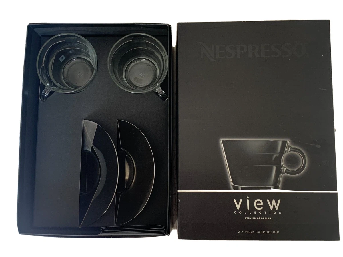 Nespresso View, Espresso Glass Cup And Metal Saucer Brand New Gift Set In  Box