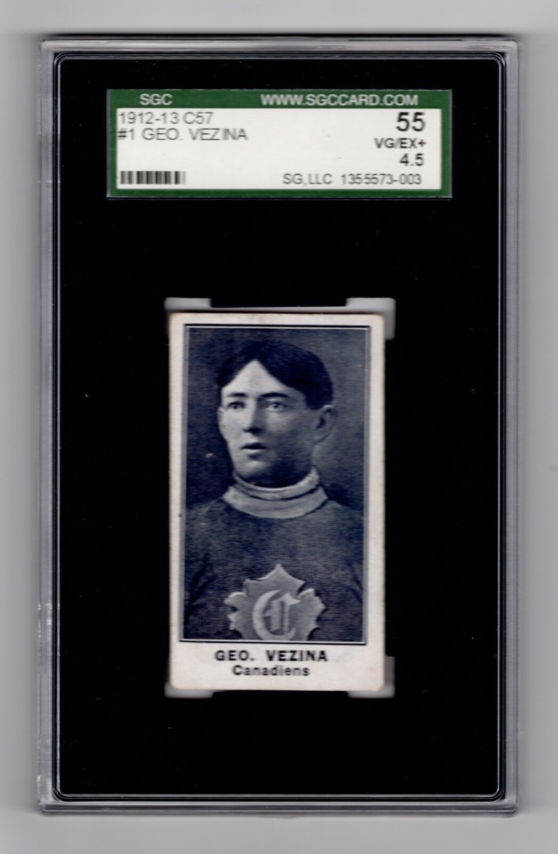 SGC 4.5 GEORGES VEZINA C57 Hockey Card (2nd Highest Ever Graded by